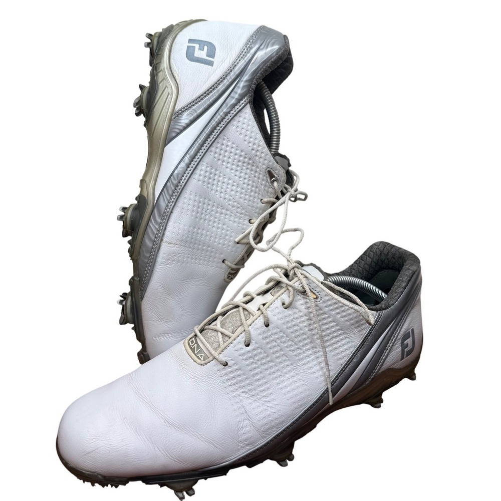 FootJoy DNA DryJoys Next Advancement White Silver Golf Shoes 53383 Mens 11 M
